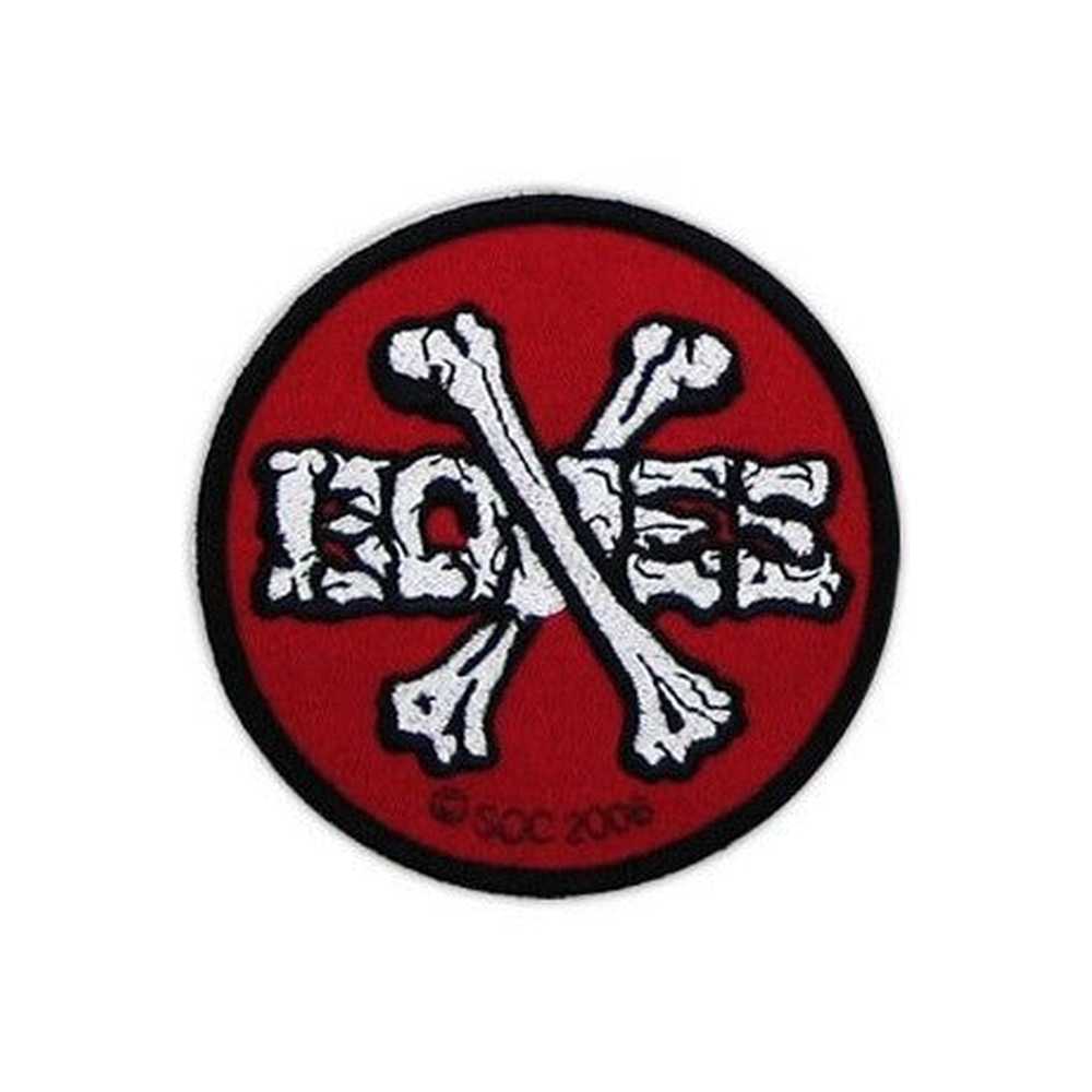 Patch écusson à Repasser Bones Powell Peralta 3,5 X 3 Pouces – Crâne Skateboard Sticker