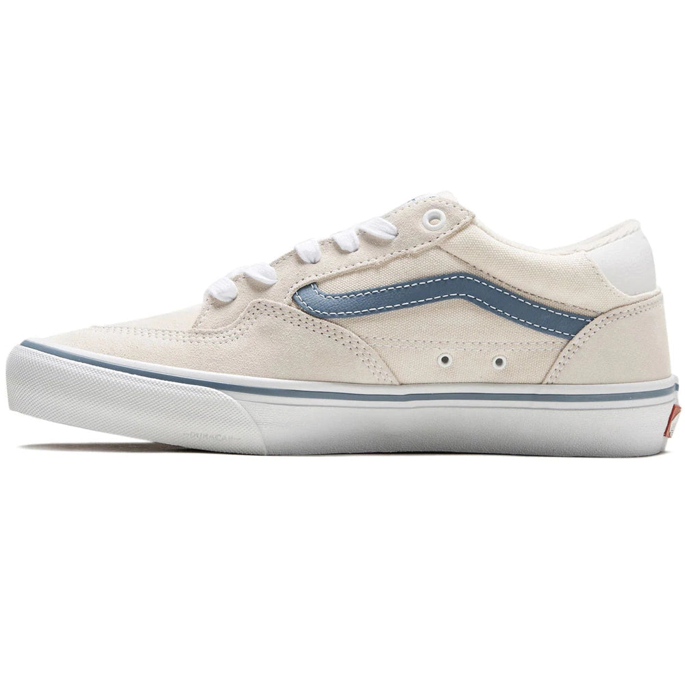 Cream and hot sale blue vans