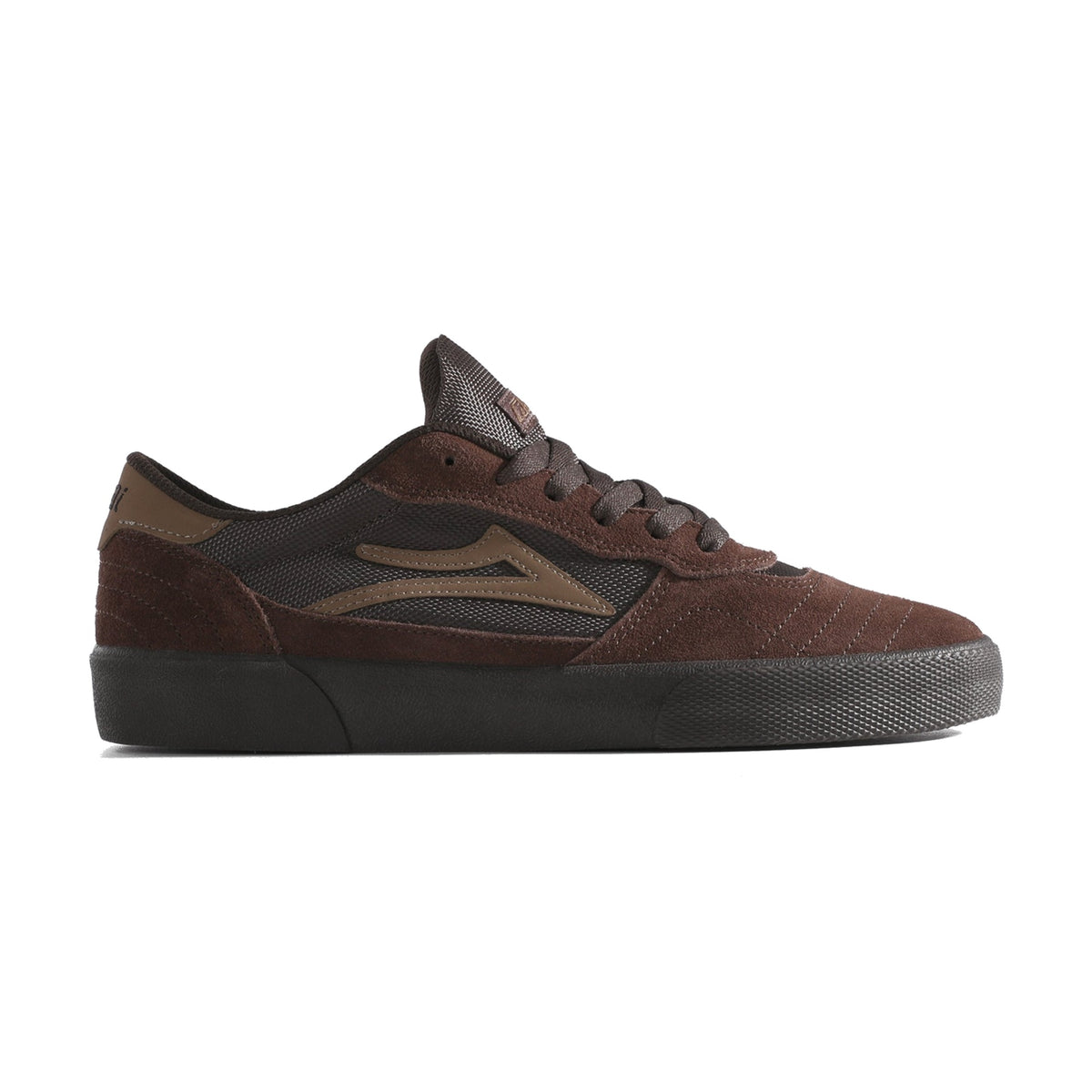 Lakai Cambridge Skate Shoe in Chestnut Suede Monochrome