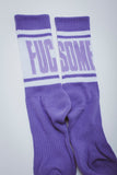 Big Stripe Sock 2023 FA Summer GraphicDetail Accessories BigStripeSock VioletWhite Detail