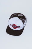 FA X Independent Spiral Logo Trucker 2026 FA FAxIndependent GraphicDetail Hats SpiralMeshTrucker White Front