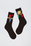 FA World Sock 2026 FA Summer GraphicDetail Accessories FAWorldSock Black Front