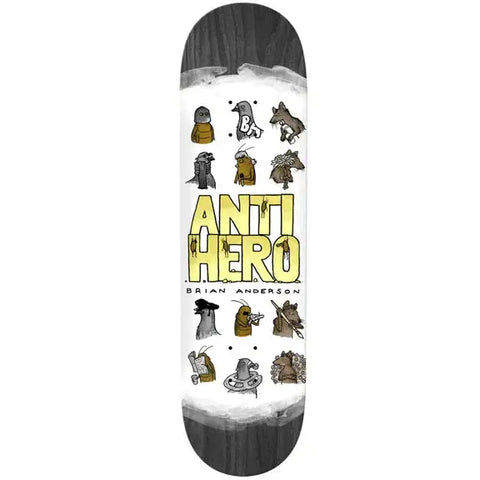 ANTI HERO RANEY BERES USUAL SUSPECT SKATEBOARD DECK 8.38"