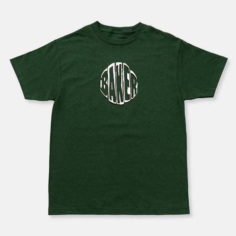 BAKER CIRCLE FOREST GREEN LARGE T-SHIRT