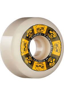 BONES WHEELS X-FORMULA X99 BLACK & GOLD 54MM V6 WIDE-CUT 99A 4PK