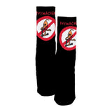 Toy Machine No Scooters Crew Socks - Black - product view