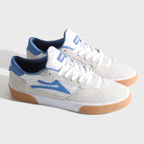 Lakai Cambridge Skate Shoe in White Suede with Parisian Gum Sole – Vulcanized with PARA-MOUNT™ Outsole