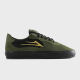 Lakai Essex Skate Shoe in Black Gator Gold – Vulcanized with 3D Printed Texture and PARA-MOUNT™ Outsole