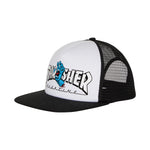 Santa Cruz X Thrasher Screaming Logo High Profile Mesh Trucker Hat