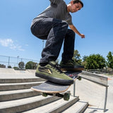 Lakai Essex Skate Shoe in Black Gator Gold – Vulcanized with 3D Printed Texture and PARA-MOUNT™ Outsole