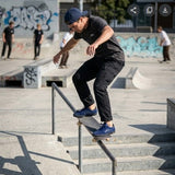 Lakai Cambridge Skate Shoe in Estate Blue Suede Monochrome – Vulcanized with PARA-MOUNT™ Outsole