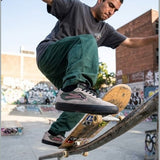 Lakai Essex Skate Shoe in Black Olive Brown – Vulcanized with 3D Printed Texture and PARA-MOUNT™ Outsole