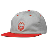 Spitfire Lil Bighead Strapback Hat Grey - Red