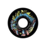 BONES WHEELS X-Formula Skateboard Wheels Collins Dino-Sortas 55mm V6 Wide-Cut 99A Blk 4pk