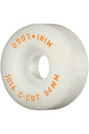 Mini Logo Skateboard Wheels C-cut "2" White 4pk