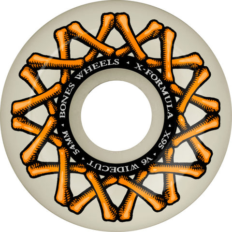 BONES WHEELS X-Formula Skateboard Wheels XF 54mm V6 Widecut 95A 4pk