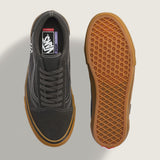 Vans Skate Old Skool Faded Shoes - Black/Gum supplemental top and outsole view