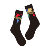 FA World Sock 2026 FA Summer GraphicDetail Accessories FAWorldSock Black Front