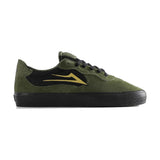 Lakai Essex Skate Shoe in Black Gator Gold – Vulcanized with 3D Printed Texture and PARA-MOUNT™ Outsole product image on white background