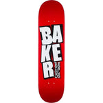 Baker Reynolds Stacked Name Red B2 SkateboardDeck