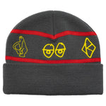 krooked naskar cuff beanie charcoal
