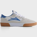 Lakai Cambridge Skate Shoe in White Suede with Parisian Gum Sole – Vulcanized with PARA-MOUNT™ Outsole