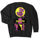 Heroin Dead Dave Skate Zombie Crewneck Sweatshirt - Black