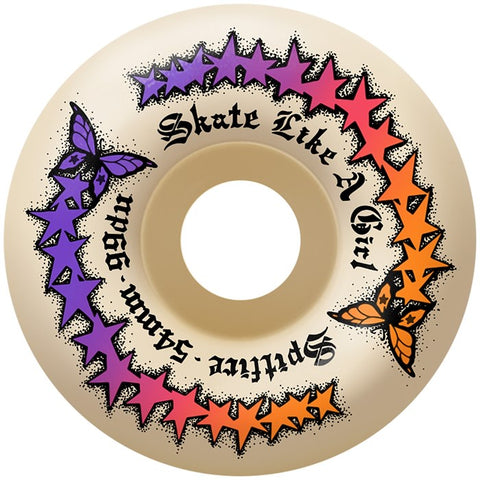 Spitfire x Skate Like A Girl Formula Four Radial 54mm 99a White Skateboard Wheels