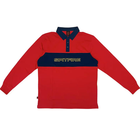 Spitfire Geary Red/Navy Rugby shirt