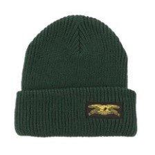 ANTI HERO SKATEBOARDS STOCK EAGLE LABEL BEANIE DARK GREEN