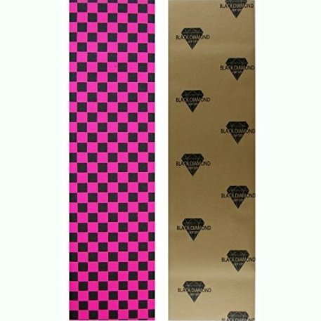 Black Diamond - 9x33" Pink Checkers Griptape Single Sheet