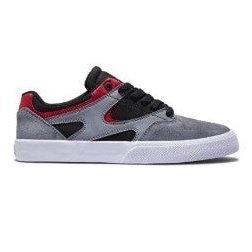 DC Kalis Vulc Skate Shoes - Black / Grey / Red