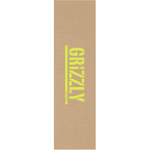 GRIZZLY 9" STAMP NECESSITIES KHAKI/YELLOW PERFORATED SHEET GRIPTAPE