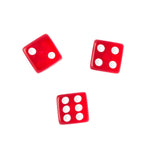 INDEPENDENT BTG SHEAR DICE SET BLACK/RED