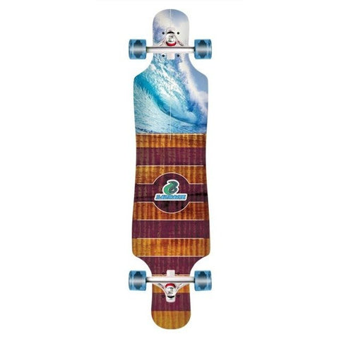 LAYBACK PIPE DREAMS DROP THRU LONGBOARD COMPLETE 9.75"