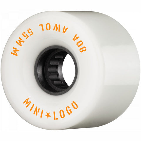Mini Logo A.W.O.L Skateboard Wheels 55mm 80A White 4pk