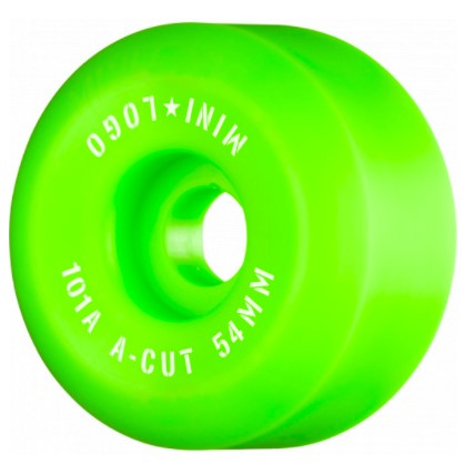 Mini Logo Skateboard Wheels A-cut "2" 101A Green 4pk