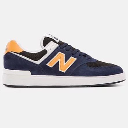 NEW BALANCE NUMERIC AM 574 BLUE/YELLOW SKATE SHOES