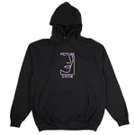 PICTURE SHOW SKATEBOARDS BLUE NEON HOODIE BLACK