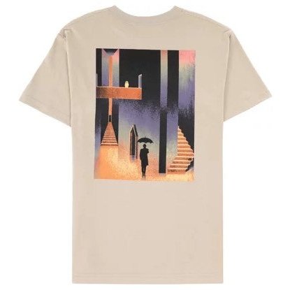 PICTURE SHOW SKATEBOARDS VISITOR TEE CREAM