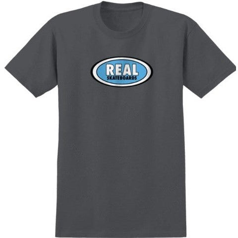 REAL OVAL CHARCOAL SHIRT BLUE