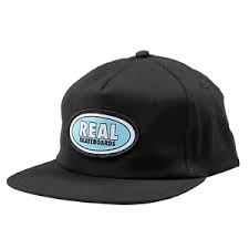 REAL OVAL SNAPBACK BLACK BLUE