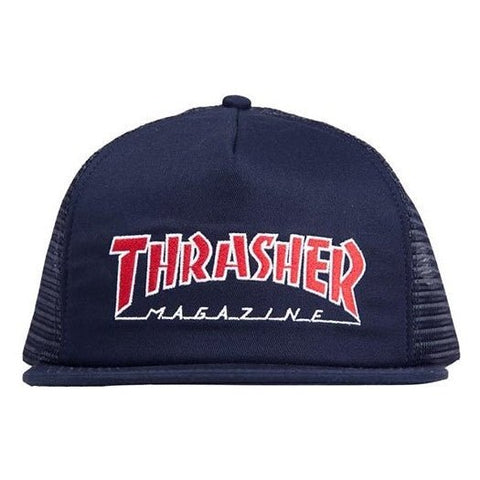 THRASHER EMBROIDERED OUTLINED MESH NAVY