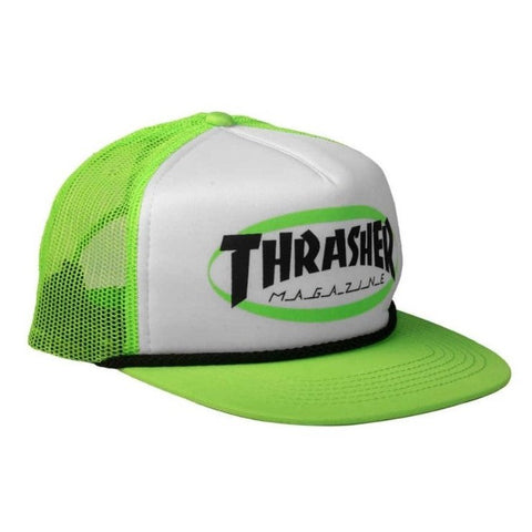 Thrasher Hat Ellipse Rope Green Trucker