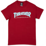 Thrasher Outlined T-Shirt - Cardinal